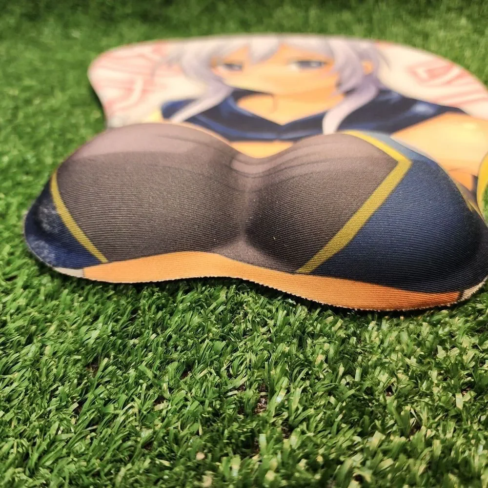 Rare Anime Fanart 3D Wrist Rest Mousepad Retired